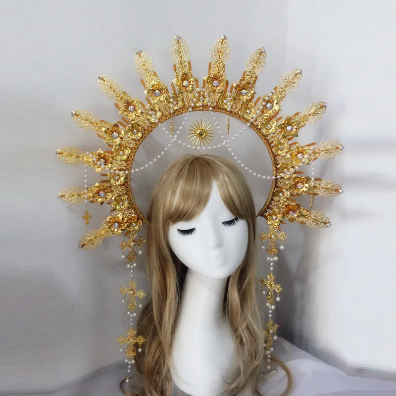 2 Pcs Bandeau Mariage Accessoires Cheveux Couronne Baroque La Mariée