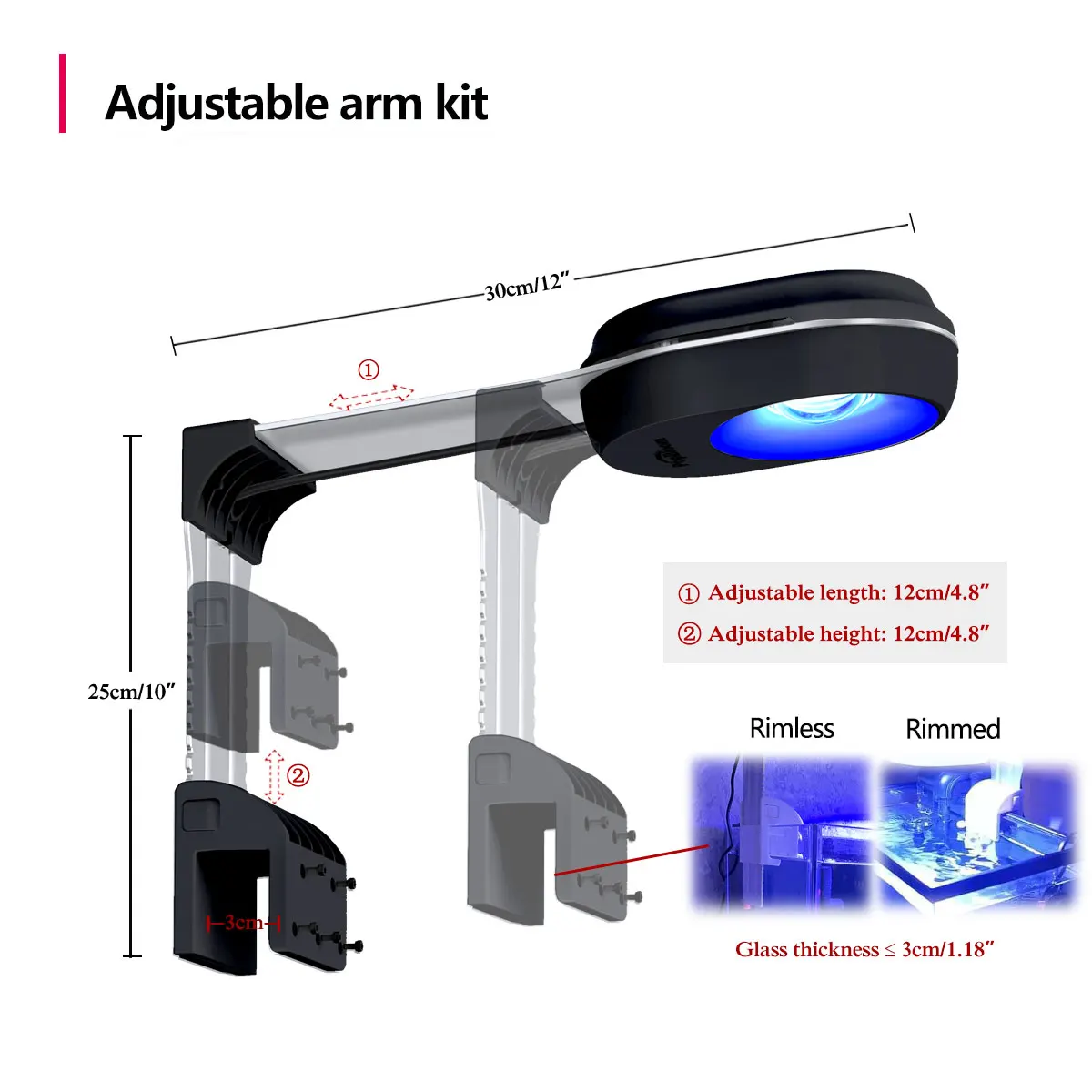 PopBloom RL60/RL90 海洋水族館ライト、プロフェッショナルリーフ