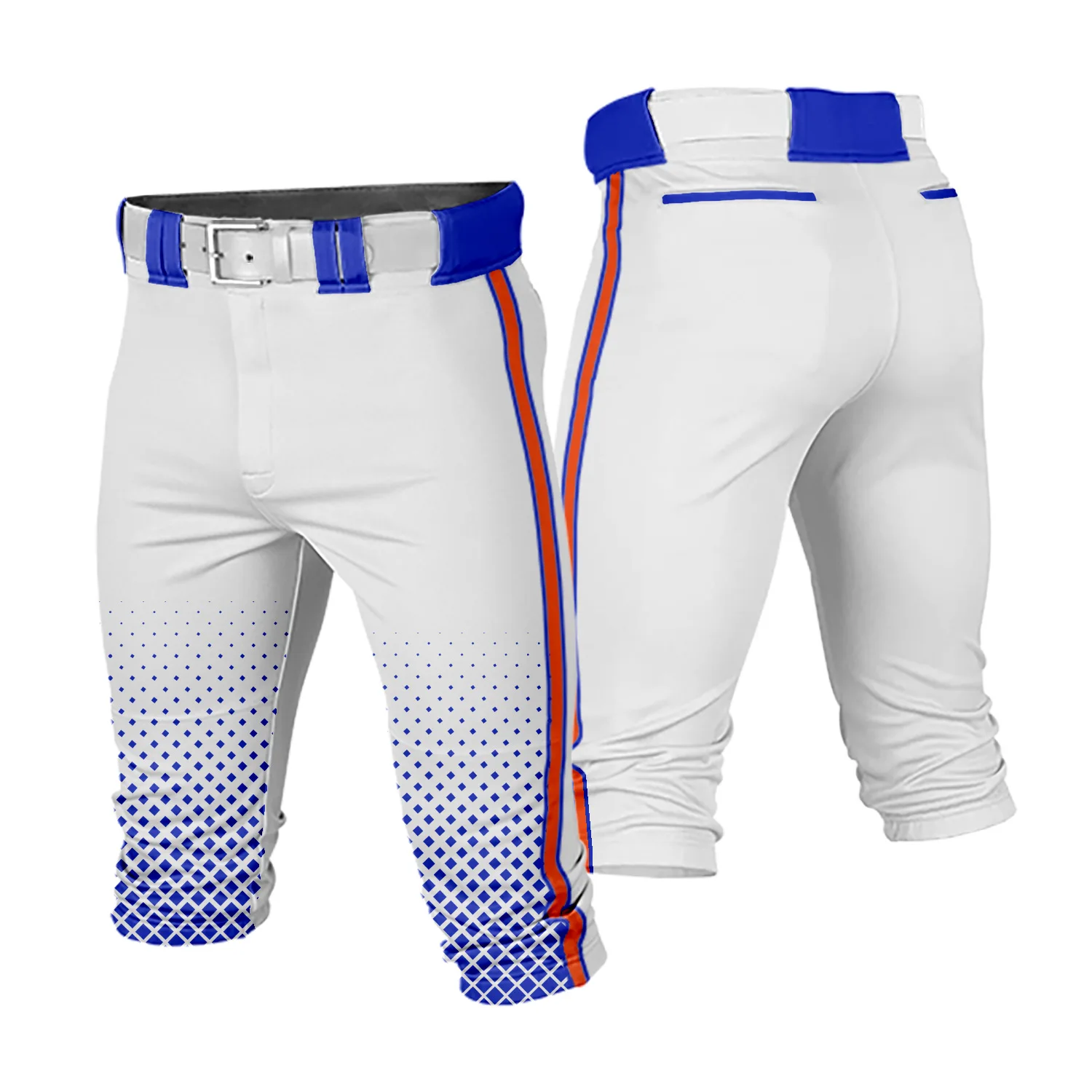 Custom Men Youth Traditional Cropped Baseball Game Pants Softball Training Uniform Breathable Casual Sportswear mens climbing pants