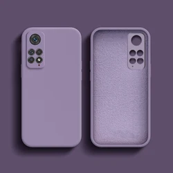 Premium Liquid Silicone Back Cover Case for Xiaomi Redmi Note Series (Purple)