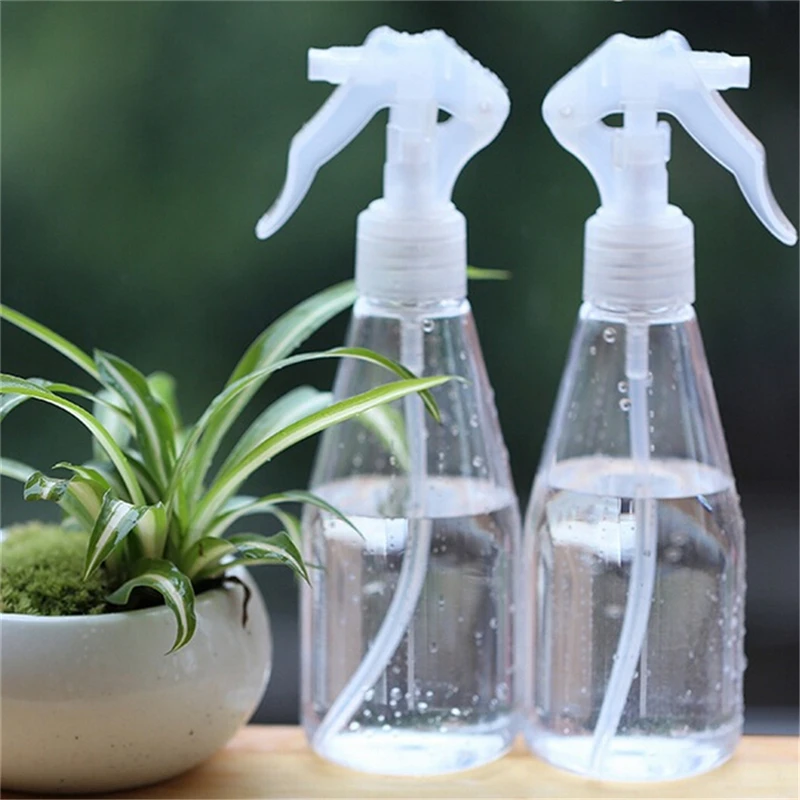 

New 200 ml Plastic Cleaning Hand Trigger Spray Bottle Empty Garden Water Clear Gardening Tool