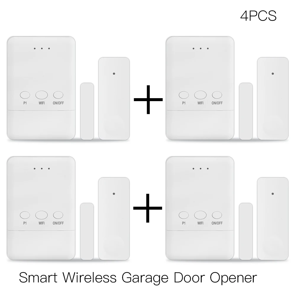 WiFi Tuya Garage Door Controller Smart Door Sensor Opener No Wiring Wireless Smart Life APP Control Voice Control Alexa Google double light switch Wall Switches