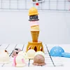 Children Ice Cream Stack Tower Toys Balance Games Simulation Food Pretend Play Montessori Educational Kitchen Toy For Baby Gifts 5