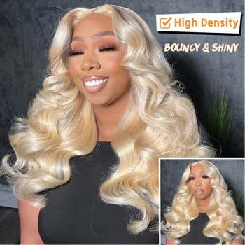 13x6 Hd Lace Frontal Wig 250 300 High Density 613 Honey Blonde 13x4 Lace Front Human Hair Wigs For Women Body Wave Brazilian Wig 1