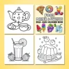 DRINK & SWEETS Bold-easy Patterns Coloring Book for Adults Cute Drawing Book Perfect Gift for Party and Birthday 4