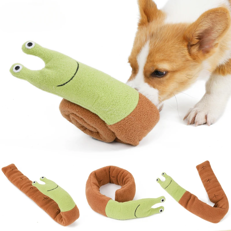 

Plush Hide Food Snuffle Dog Toys, Eco, Friendly, Magic Snail Design, Interactive Dog Toys, Produtos Para Cachorro
