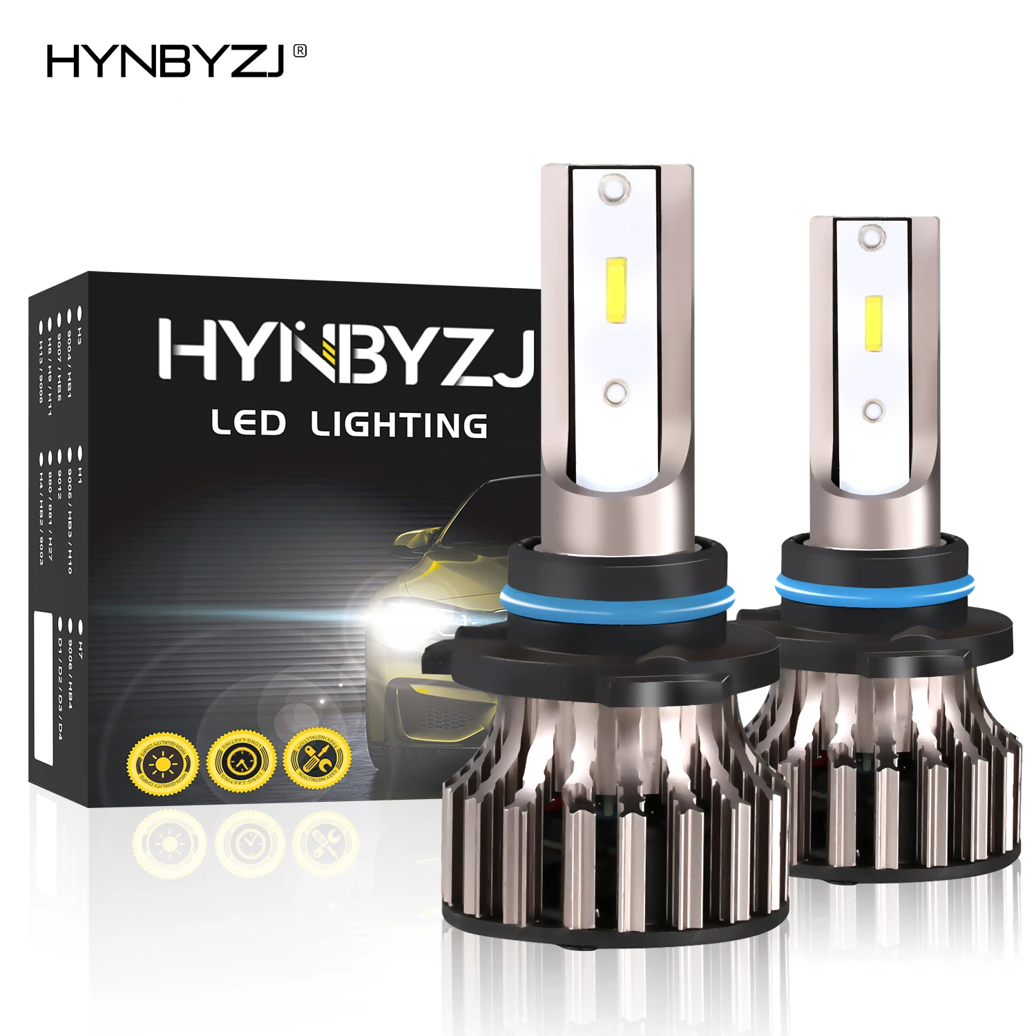 2 pçs h7 h1 led faróis para carros lâmpadas 12v branco 6500k csp h4 h11