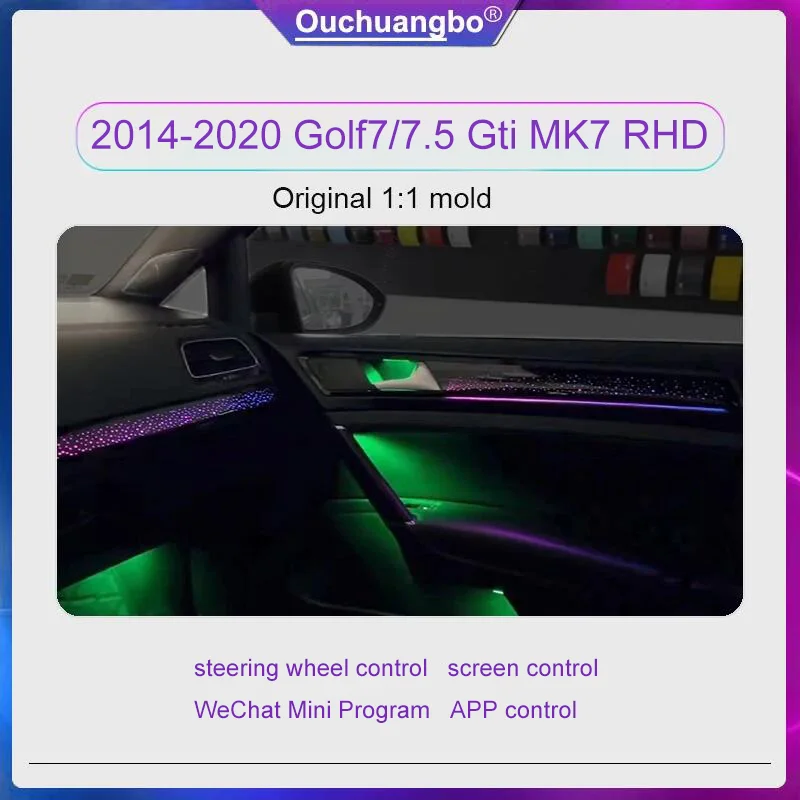 OuchuangboLEDAmbientLightForVWGolf7gti75MK720142020