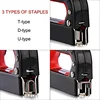 U/T/D  type 3 In 1 Multitool Nail Staple Gun Furniture Stapler Tools For Furniture Wood Door Upholstery Framing Rivet Tool 2
