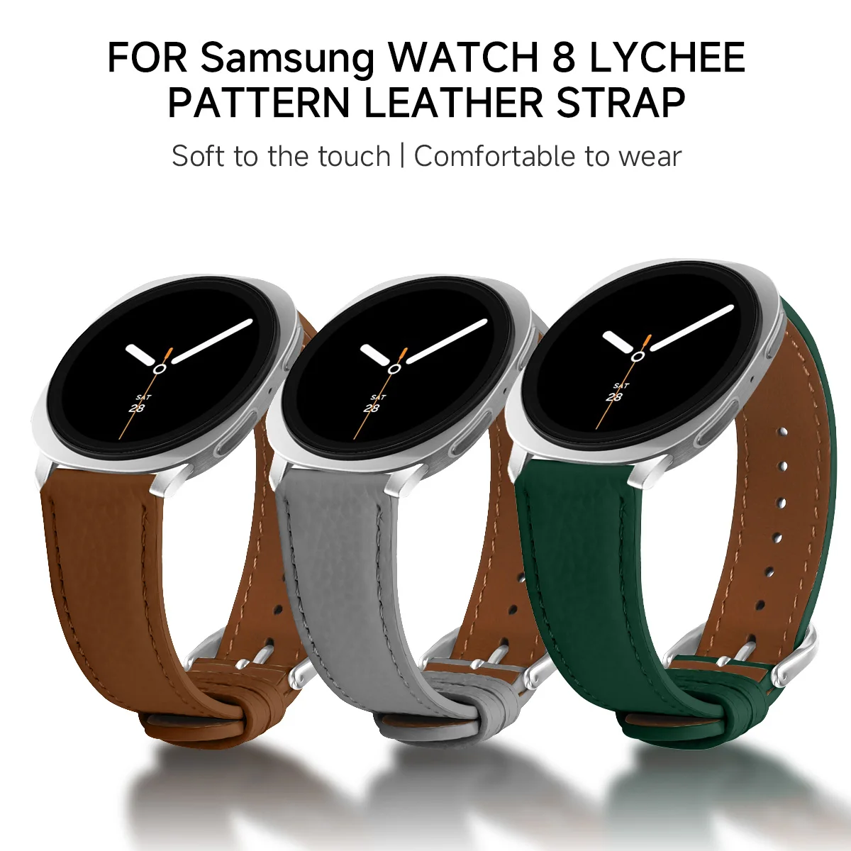 Premium Leather Strap Wristband - Classic Design, Quick Release