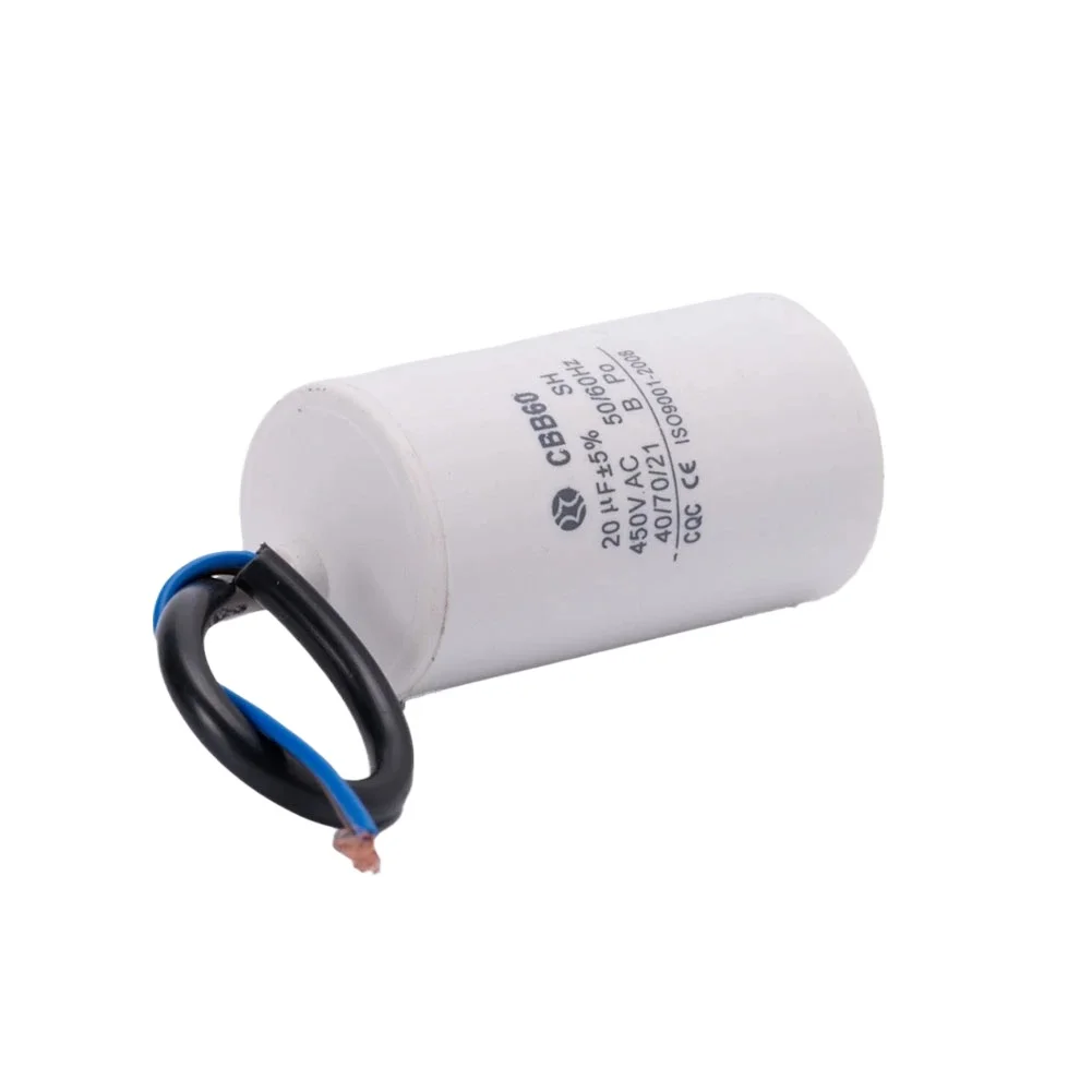 CBB Capacitor Motor Capacitor CBB60 start capacitor 2/4/5/8/10/12/15/20/80 UF water pump drying dehydration washing machine capacitor