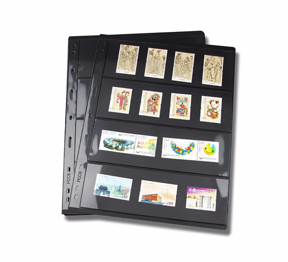 MINGT/PCCB 10Pcs Loose-leaf 9-hole Inner pages coin specie banknote paper money postcard phonecard stamp collection album coins collection album,money collection album,coin collection album