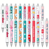 10/20/30 Pcs Nurse Ballpoint Pens Lovely Cartoon Cute Retractable Nursing Funny Ink for Medical Assistants Workers 1