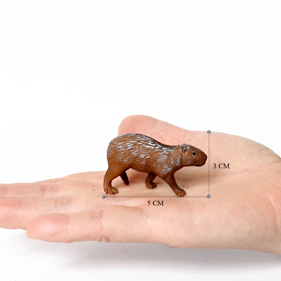 Realistische Nagetier Wilde Tiere Capybara Biber Maulwurf Erdferkel Maus Chipmunk Eichhörnchen Murmeltier Modell Figur Sammlung Spielzeug – Detail 37