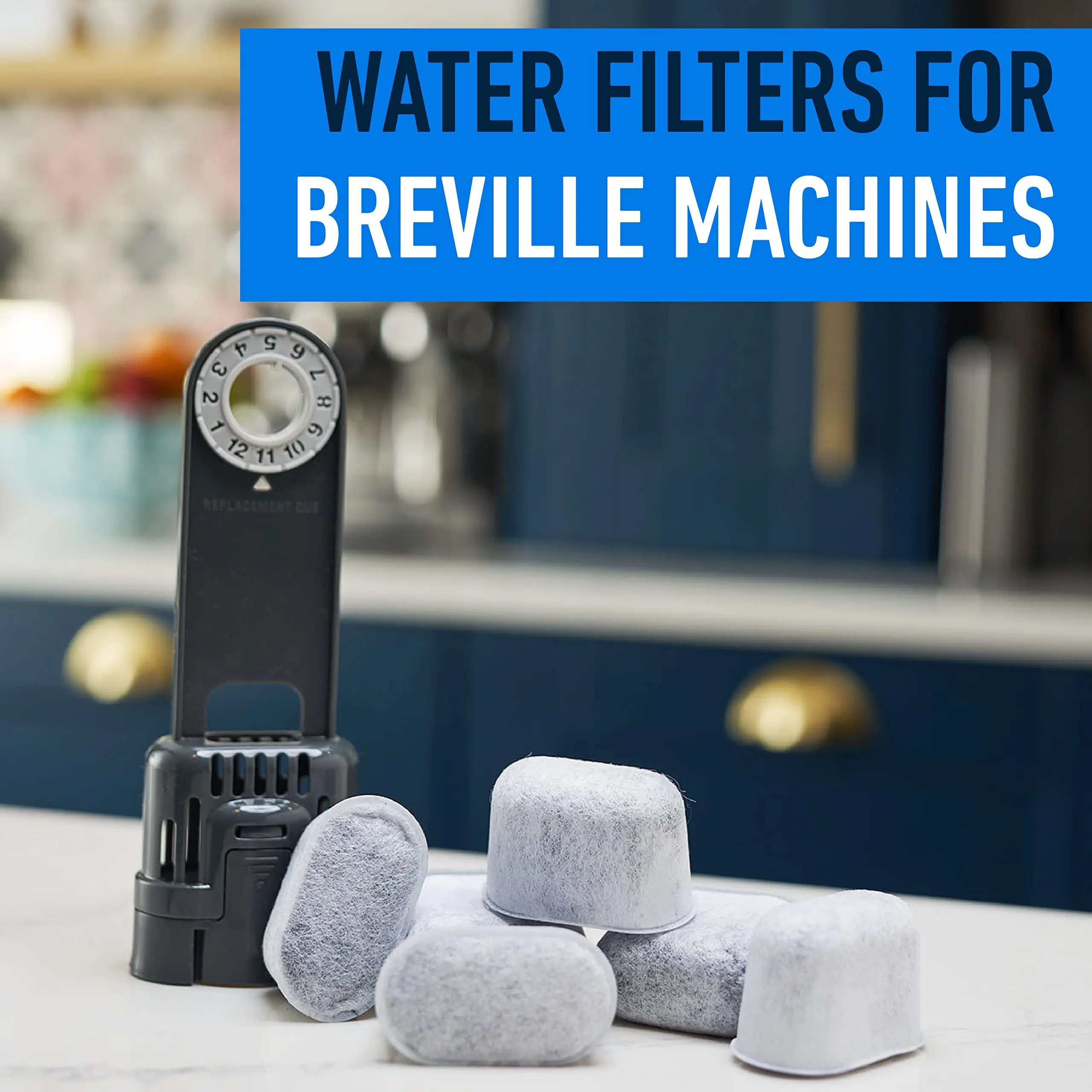 6-Pack Charcoal Water Filters For Breville & Keurig Machines - BWF100 Compatible Replacement Filters
