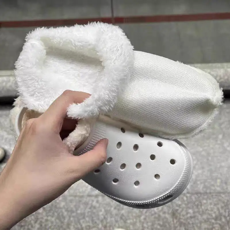 Winter Warm Shoe Cover Fur Lining Replacement Plush Shoe Pads Clogs Slippers Plush Liner Thicken Accessories