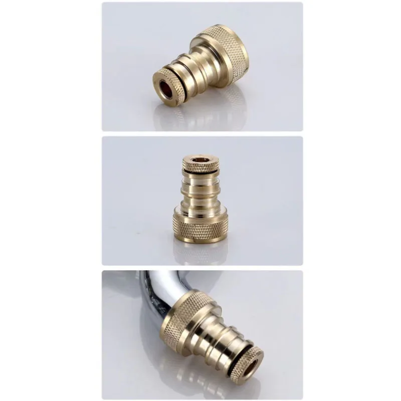 Washing Machine Faucet Water Stop valve joint 1/2" 3/4" Anti Falling Automatic Check Valve All brass /plastic Inner Core 6