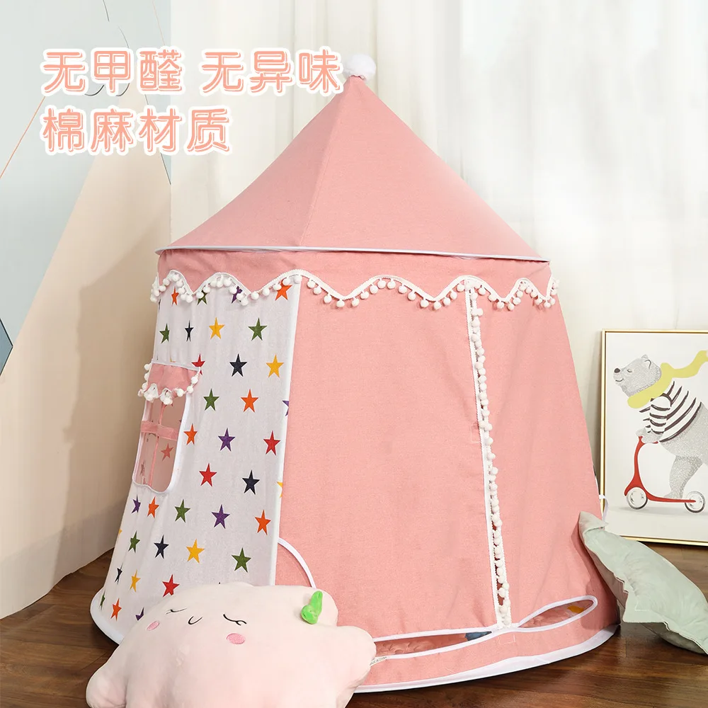 Children's Tent Indoor Outdoor Games Garden Tipi Princess Castle Folding Cubby Toys Tents Enfant Room House Teepee Playhouse New