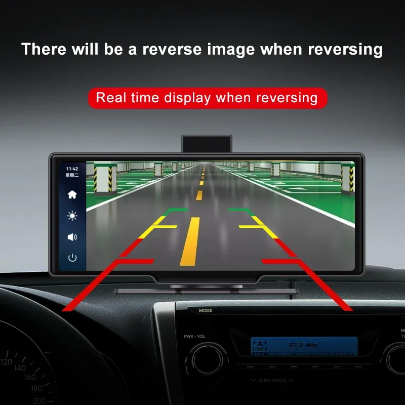޴ ڵ    ī÷, MP5 ÷̾, ȵ̵ ڵ 4K DVR, GPS ׺̼  , 10.26 ġ