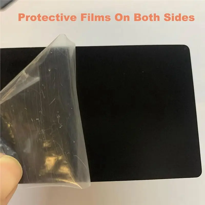 L22A-블랭크 알루미늄 시트 레이저 각인 명함용 0.8mm 두께, DIY 선물용 금속 카드 86 X 54mm, 26개 블랙