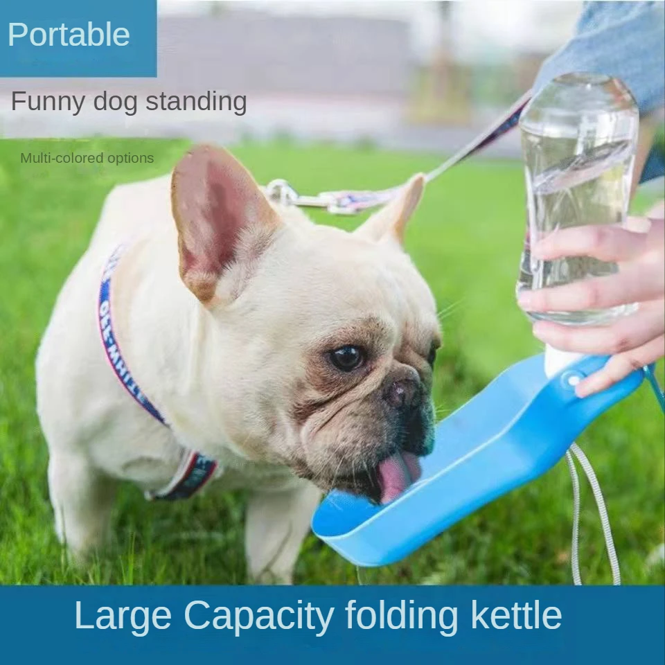 

Dog Pet Travel Foldable Pooper Scooper Dog Feeder Portable Food and Water Bottle Multifunction Pet Waterer Cat Fountain Mascotas