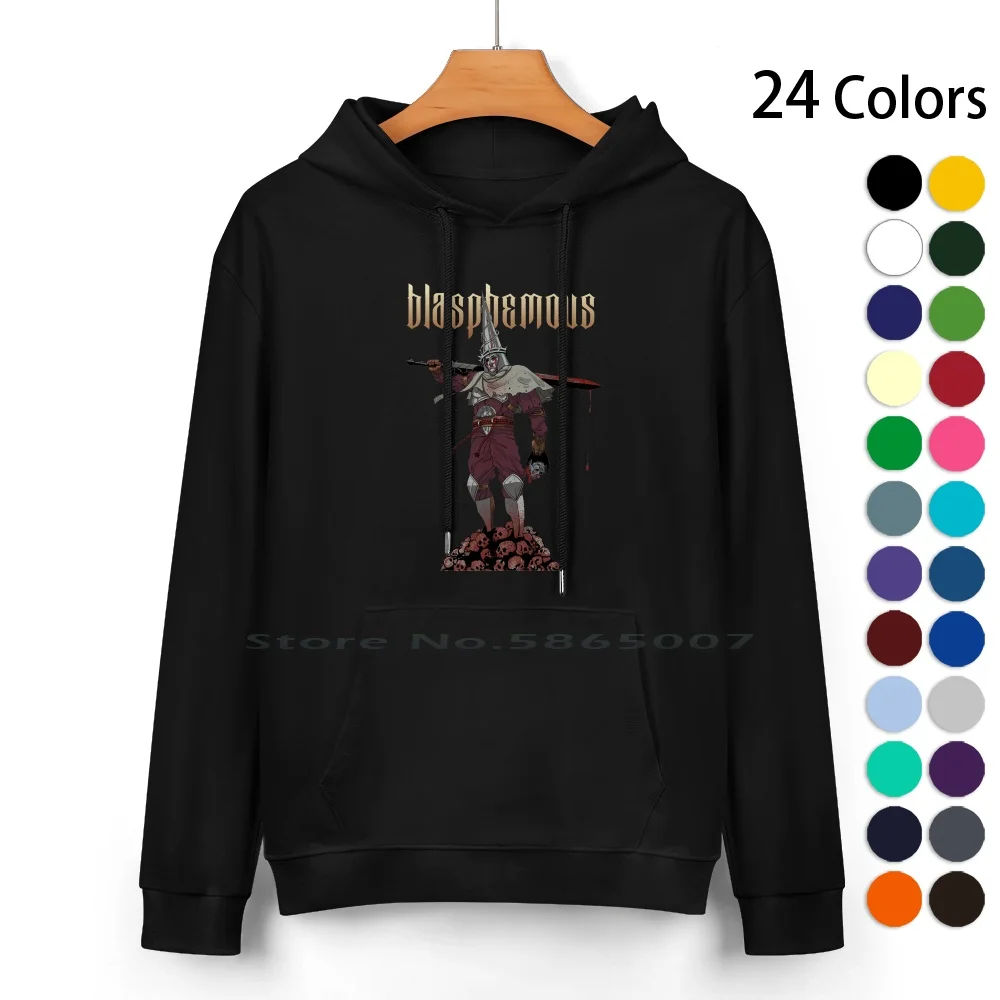 

Blasphemy Pure Cotton Hoodie Sweater 24 Colors Blasphemy Insult God Kill Murder Skull Dead Sword Blood Platforms Role Religion