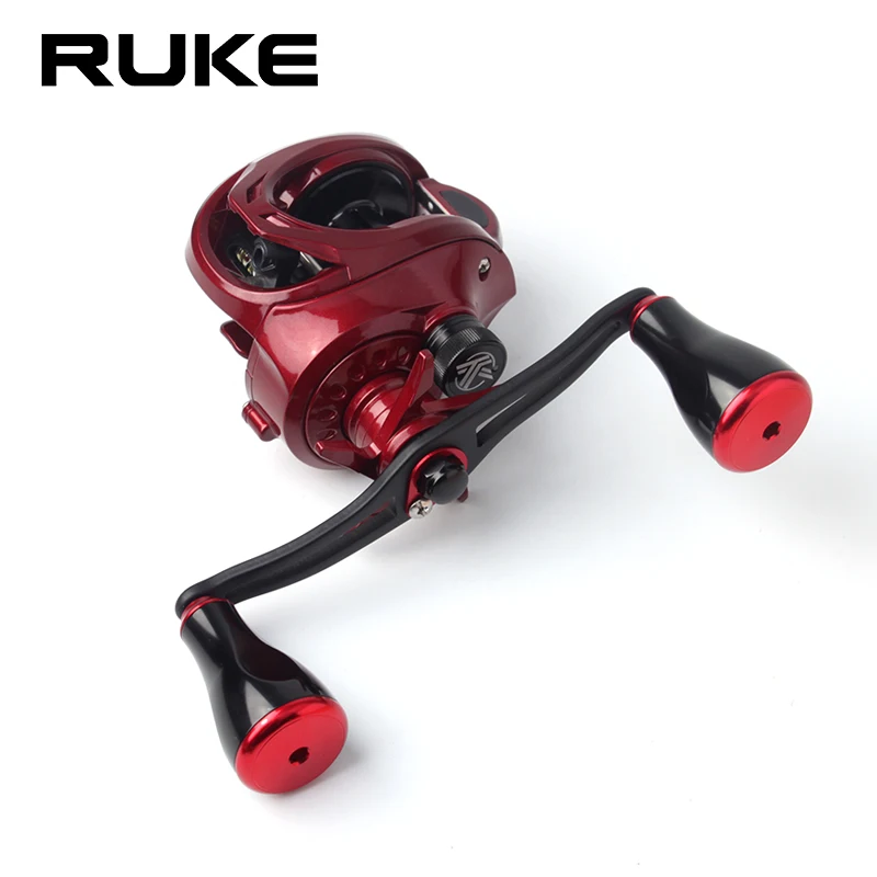 Ruke New fishing reel handle Alloy Aluminum double rocker Length 130mm 7*4/8*5mm hole suit Dai/Shi/Ab reel handle DIY accessory