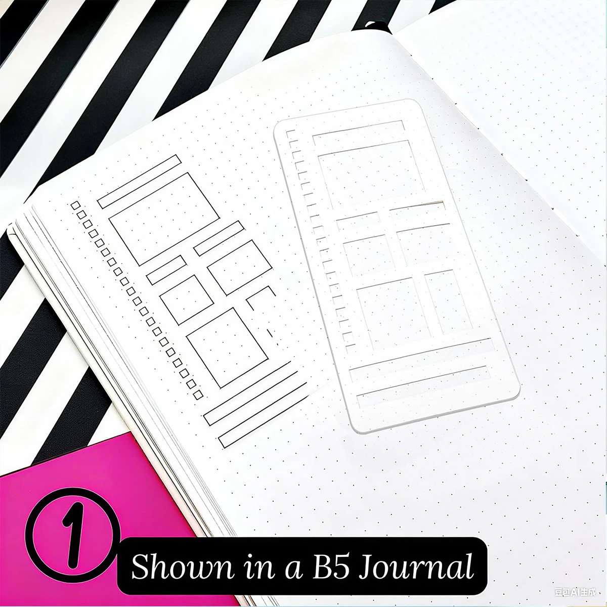 1세트 수제 유연한 기록 템플릿, 저널링, 습관 추적기, 작업 목록 및 일일 계획, DIY 공예 용품용