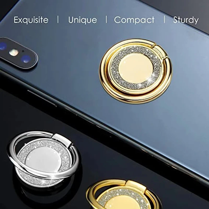 Extremely Thin Luxury Metal Mobile Phone Socket Holder Universal Telephone Magnetic Car Bracket Stand Accessories Finger Ring, Alina Gadgets