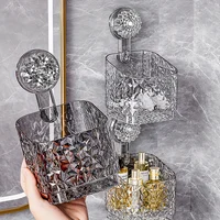Suction Cup Bathroom Shelf No Drill Wall Mount Corner Shower Shelf Shampoo Holder Shower Caddy Drain Basket Bathroom Organizer 2