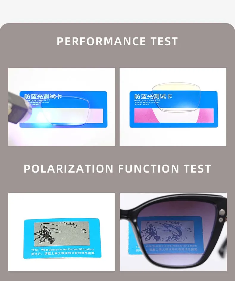 54556 TR90 Cat Eye Magnetische Polarisierte Anti-Blaulicht Brillengestell Männer Frauen Quadratische Große Rahmenbrille UV400 – Detail 5