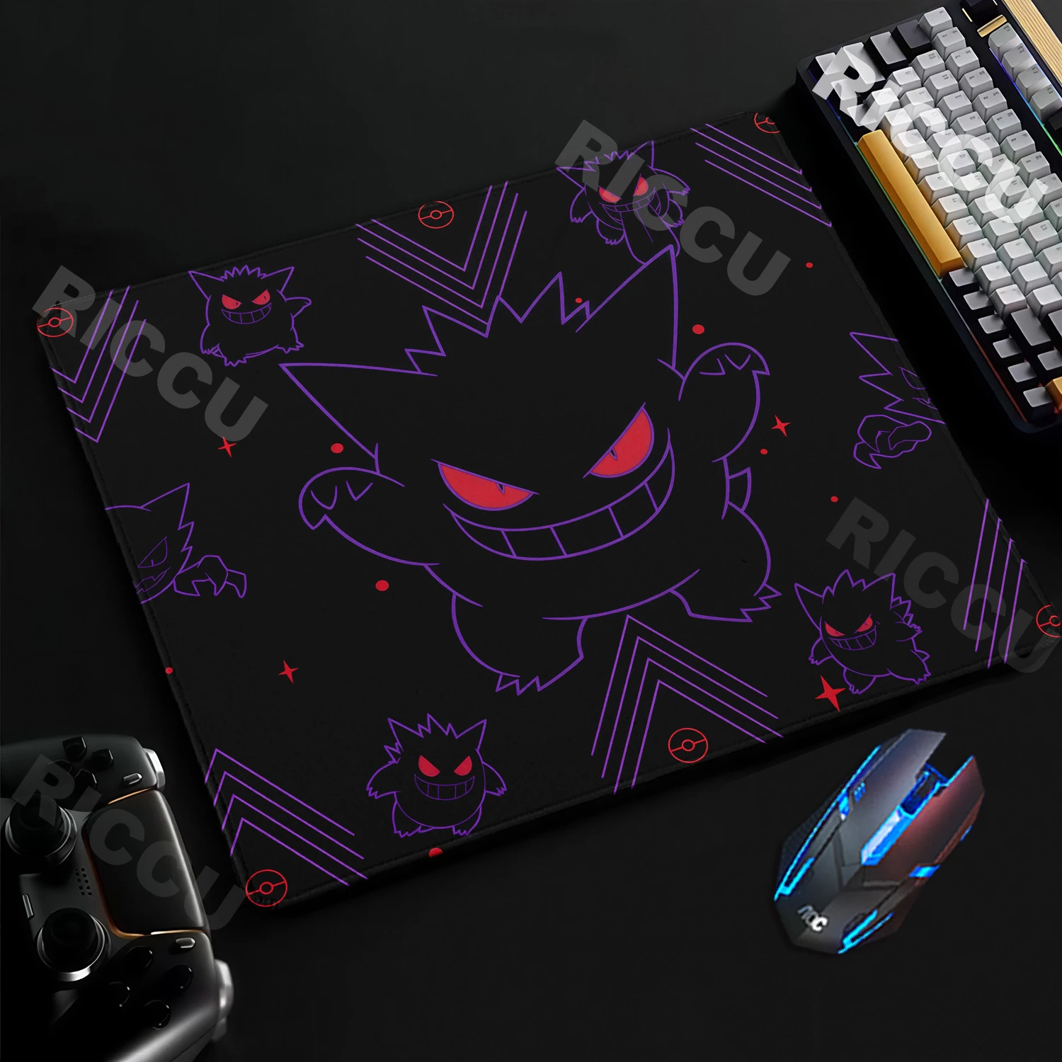 Gaming Small Mousepad Pokemon-Gengar Mouse Pad PC Gamer Desktop Decoration Pads Office Laptop Mouse Mat desk accessories Carpet