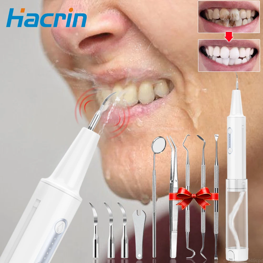 Ultrasonic Dental Irrigator 2 in 1 Dental Scaler Tartar Eliminator
