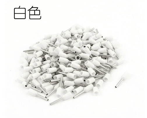 【Online】 E1008 PVC Insulated Bootlace Ferrules For 1.0mm2, 18 AWG Wire, 8mm of Pin Length.