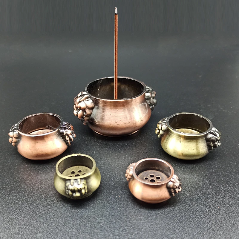 Small Incense Burners Lion Decor Home Incense Holder Air Vaporizer Antique Lion