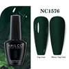 NAILCO 15ml Green Series Dark Color Gel Nail Polish Lasting Hybrid For Base Matte Top Coat Manicure Soak Off UV LED Nail Art Gel 3