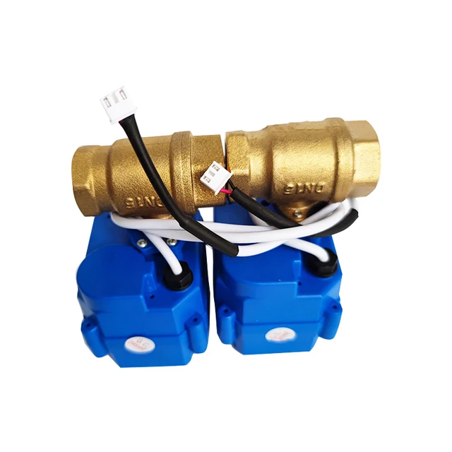 Flood Alert Overflow Liquid Leakage Sensor with Auto Shut Off Valve 1/2"(DN15) For Home Smart  Water Level Detector Alarm Kit 6