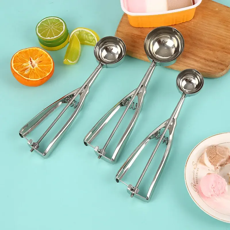 Practical Multi functional Spoon Modern Fashion Household Kitchen Supplies Lightweight Ice Cream Spoon Creative Stainless Steel