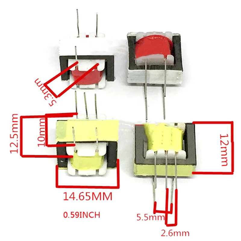 Double-wire Winding Audio Transformers 600:600 Ohm 1:1 EI14 Isolation Transformer
