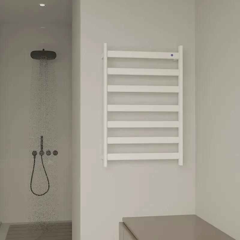 Description Picture 5 of itemSANIPRO Wall Mounted Radiator Hydronic Heated Warm Drying Towel Warmer Machine Electric Heating Towel Ladder Rack