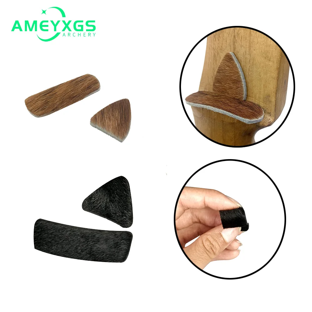 

Archery Arrow Rest Leather Fur Adhesive Stick Silent Plate for Traditional Recurve Long Bow Outdoor Sports Hunting Accessories