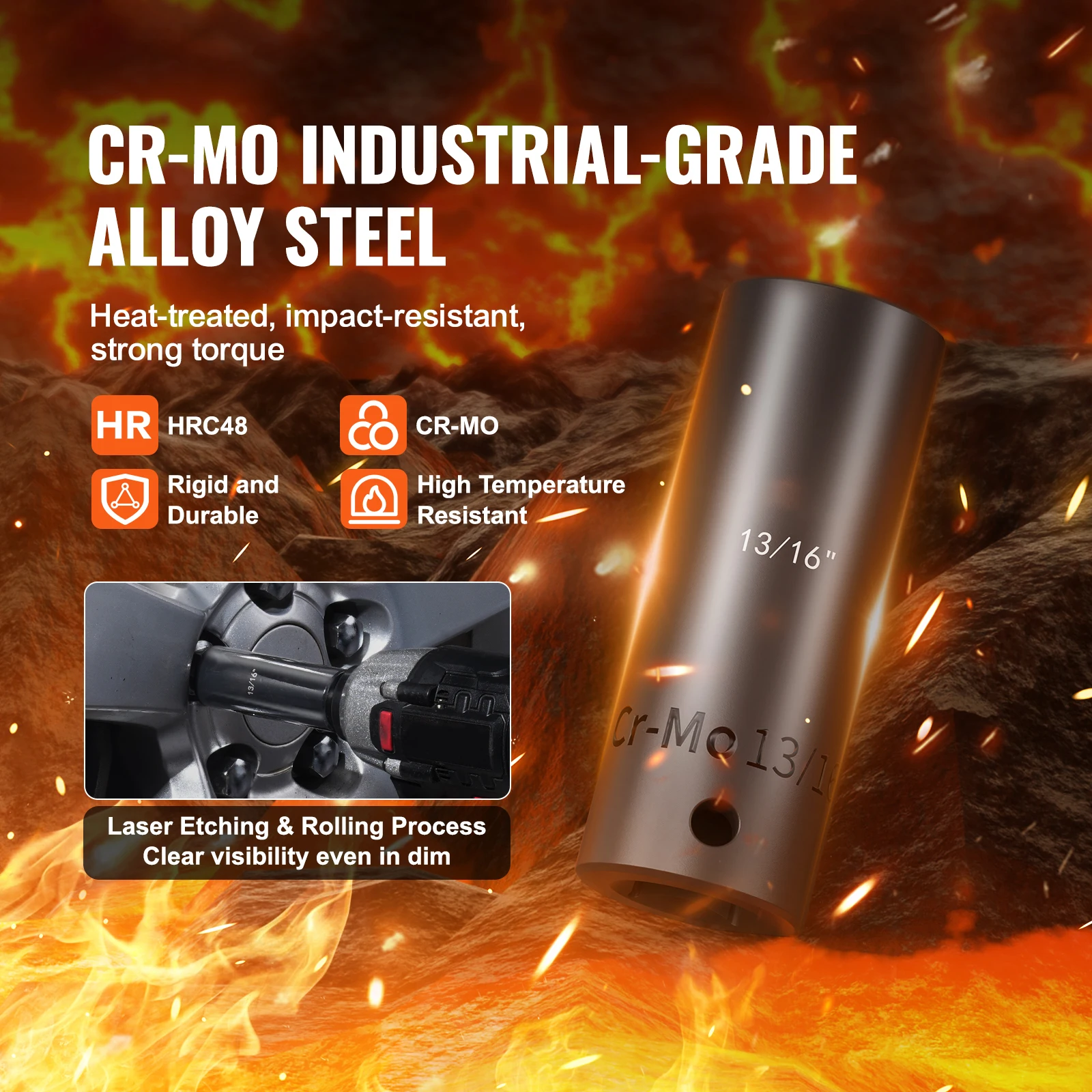 Alloy Steel Impact Socket Set for Automotive Repair