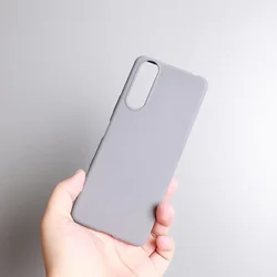 Frosted Matte Soft Protection Phone Case Cover - Sony Xperia 10 III Lite (GRAY)