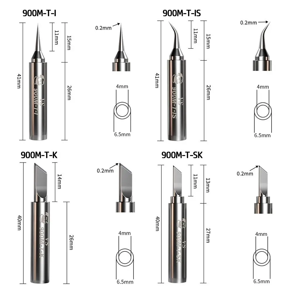 1Pcs 900M Soldering Iron Tip Lead-free Oxygen-free Copper Tips for 936 937 Soldering Stations soldering iron tips