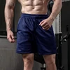 Men's Mesh Shorts Breathable Quick Drying Gym Running Short Pants Solid Color Daily Sports Shorts Men 2