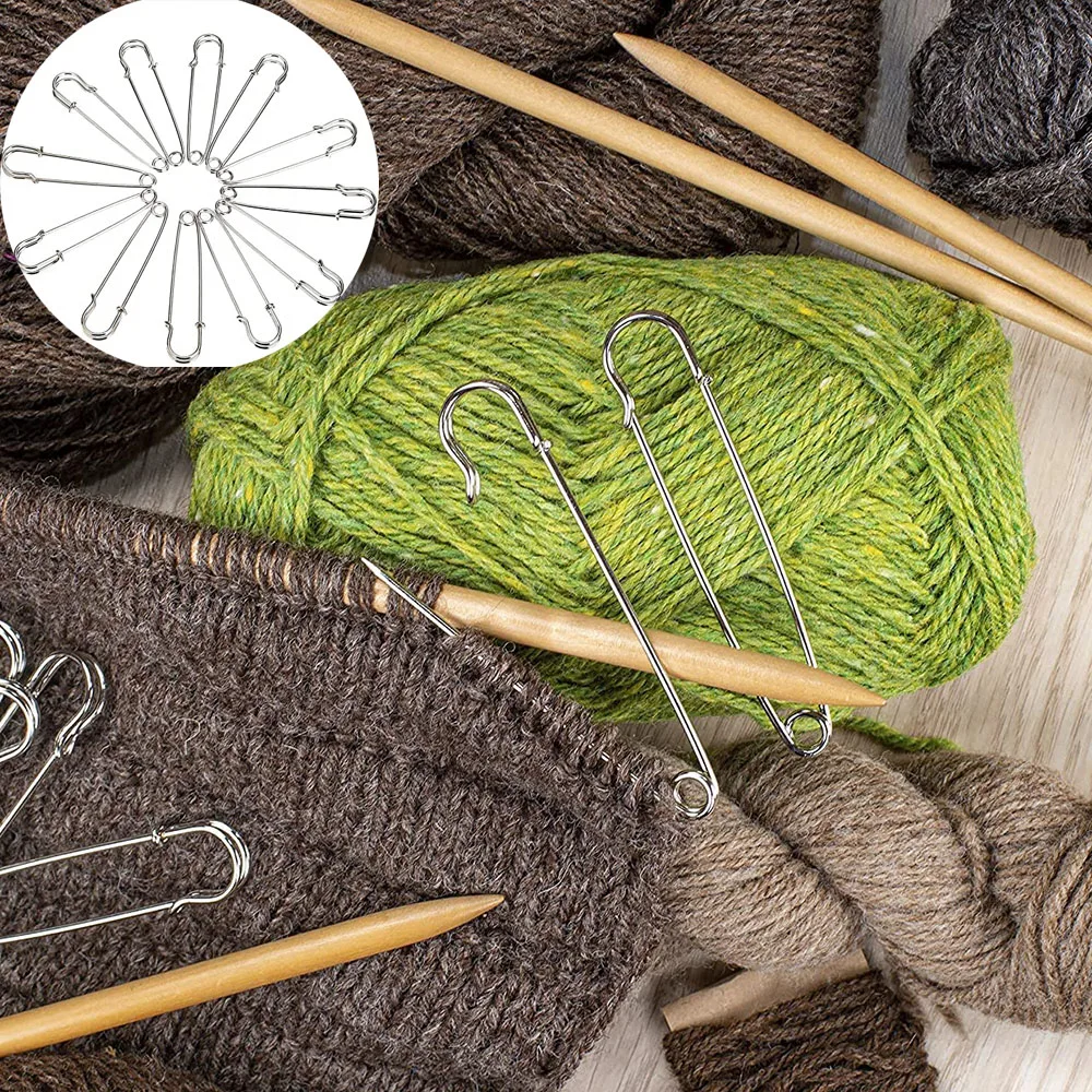 10 Large Safety Pins 2.9 6