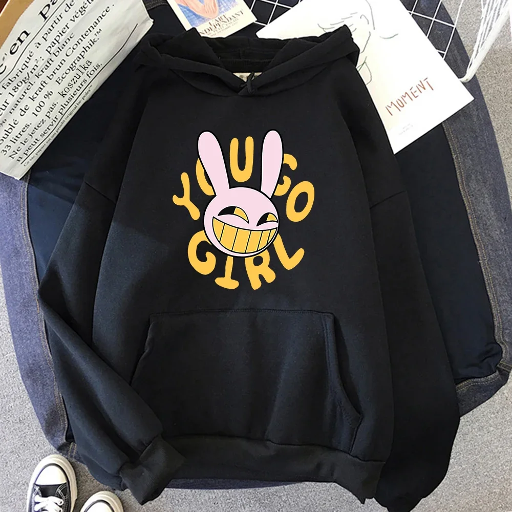 YOU GO GIRL Digital Circus Jax Hoodie Fashion Women Harajuku Funny Cute Rabbit Hoodie Unisex Cartoon Vintage Pullover Sweatshirt 4