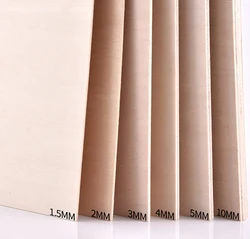 Basswood Craft Boards - Premium Quality Wood for DIY Projects & Model Building (100x100x1.5mm - 20pcs)