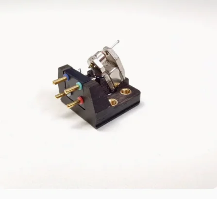 (A2) New MC dynamic cartridge 0.8mV (high output) cartridge needle LP black glue dynamic cartridge elliptical diamond tip 5