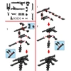 25/50/100/200Pcs WW2 Military Weapons Soldier Police Gangster SWAT Gun Mortar Building Blocks Figure Accessories Model Brick Toy 3